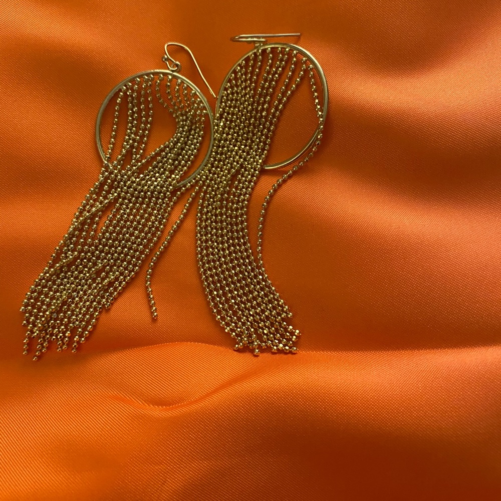 Gold earrings